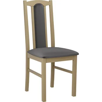 Jídelní židle Čalouněná židle do kuchyně EDON 7 - dub sonoma / tmavá šedá