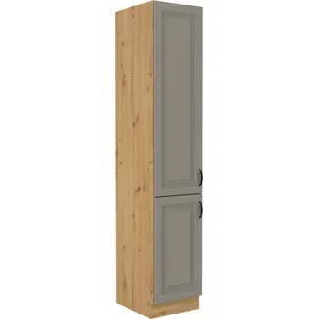 Kuchyňská linka Potravinová skříň SOPHIA - šířka 40 cm, světle šedá / dub artisan