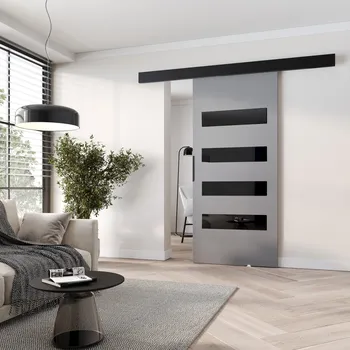 Interiérové dveře Interiérové posuvné dveře BARRET 16 - 96 cm, šedé / černé