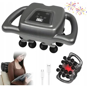 Masážní přístroj MASÁŽNÍ PŘÍSTROJ NA TĚLO, MASÁŽ ZAD, MASÁŽNÍ GUN, 16 HLAVIC, 9 MODE