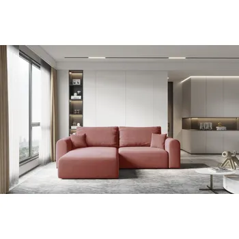 Sedací souprava Rohová rozkládací sedací souprava ESTEL 1 - korálová, levý roh