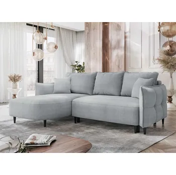 Sedací souprava Rohová sedačka s úložným prostorem KLORA - šedá, levý roh