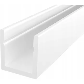 LED osvětlení LED profil sada Super Slim P4-4 povrchový bílý 1m + kryt