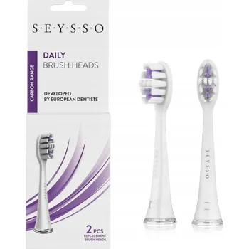 Péče o chrup SEYSSO Carbon Daily Náhradní Hlavice pro sonický zubní kartáček, 2 kusy