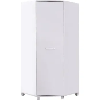 Šatní skříň Rohová šatní skříň 90 cm ANDOVER - bílá