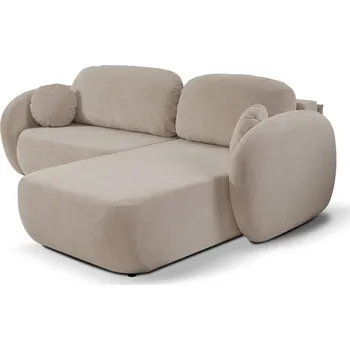 Sedací souprava Rozkládací sedačka s úložným prostorem COBOURG 1 - béžová, pravý roh