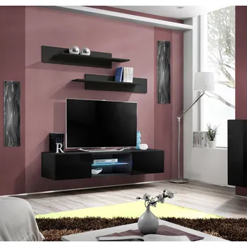 Televizní stolek Televizní stolek FREYA - černý