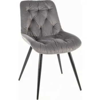 Jídelní židle Čalouněná židle NUTALA - černá / šedá