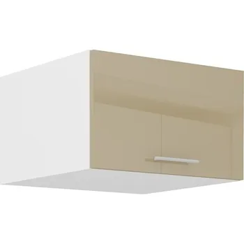 Kuchyňská skříňka Horní hluboká skříňka s výklopnými dvířky LAJLA - šířka 60 cm, cappucino / bílá