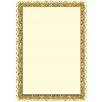 Barevný papír Diplomy A4 170g Arkady zlato Argo - 25 Ks.