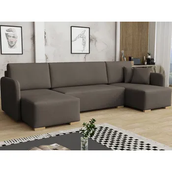 Sedací souprava Sedačka do U na každodenní spaní LUIKA - šedá