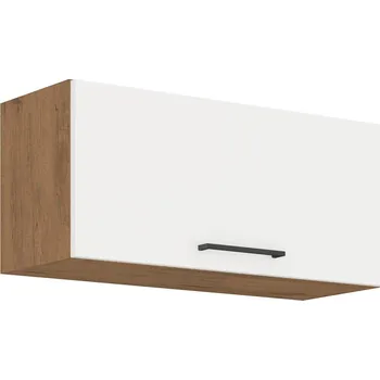 Kuchyňská linka Digestořová skříňka VANYA - šířka 80 cm, bílá / dub lancelot