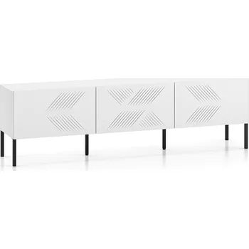 Televizní stolek Televizní stolek ADELE 2 - bílý / černý