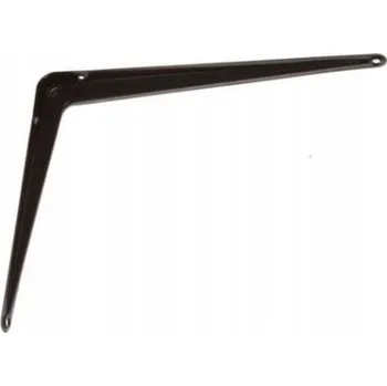 Úhloměr Úhelník - konzole pro polici 250x200 mm, hnědá