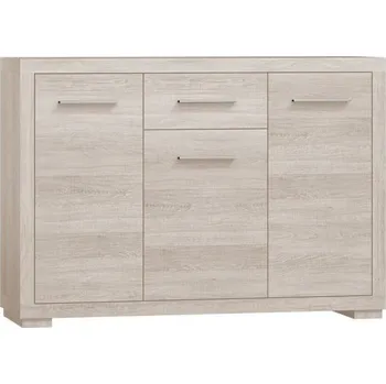 Komoda Kombinovaná komoda ITUNI - šířka 127 cm, dub santana