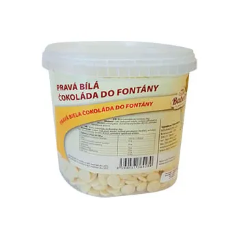 Čokoláda CZ distribuce KOVANDOVI Čokoláda do fontány bílá 2 kg