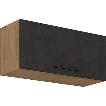 Kuchyňská linka Digestořová skříňka VANYA - šířka 80 cm, matera / dub lancelot