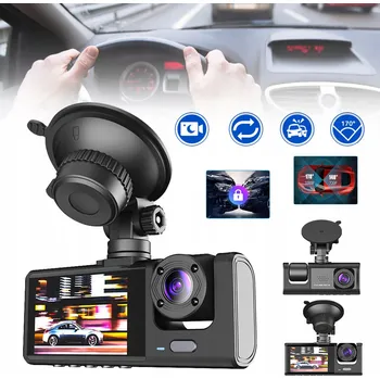 IP kamera KAMERA SAMOCHODOWA AUTO KAMERA ZÁZNAMOVÁ 1080P FULL HD PŘEDNÍ A ZADNÍ