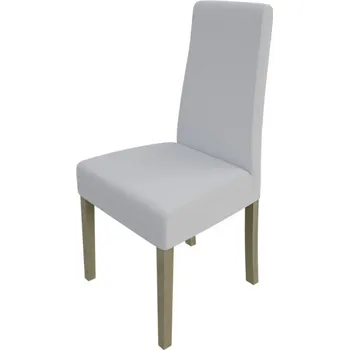 Jídelní židle Čalouněná jídelní židle MOVILE 38 - dub sonoma / bílá ekokůže