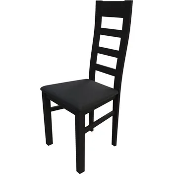 Jídelní židle Kuchyňská židle MOVILE 25 - wenge / černá ekokůže