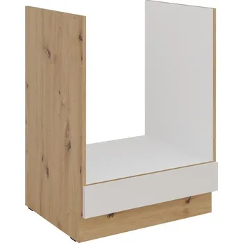 Kuchyňská skříňka Sporáková skříňka NICOLLA - šířka 60 cm, kašmír / dub artisan