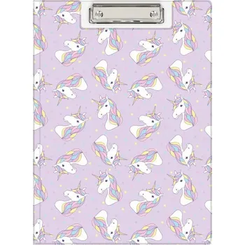 DESKY S KLIPEM na dokumenty A4 s potiskem JEDNOROŽEC BIURFOL