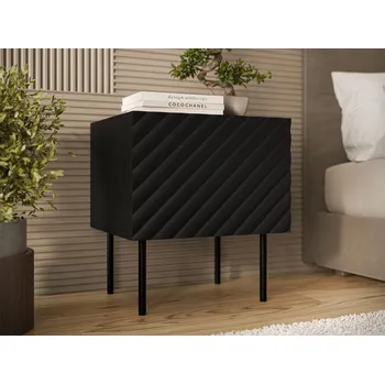 Noční stolek Set 2x noční stolek NOXA - černý