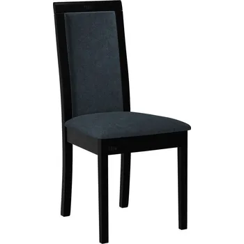 Jídelní židle Kuchyňská židle s látkovým potahem ENELI 400 - černá / námořnická modrá