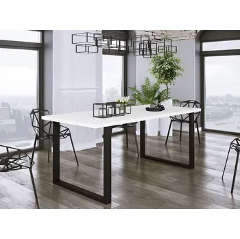 Jídelní stůl Jídelní stůl 185x67 cm IZMIR - bílý / černý