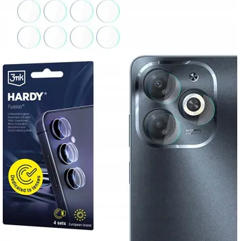 Pouzdro na mobilní telefon 4x Hybridní Sklo na objektiv fotoaparátu pro Infinix Smart 8 Pro - 3mk Hardy Fusion Lens