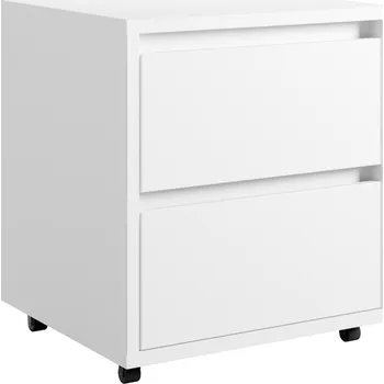 Zásuvkový kontejner Kontejner na kolečkách k psacímu stolu RUSHFORD - bílý