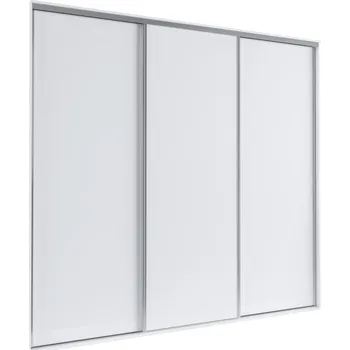 Šatní skříň Třídveřová šatní skříň 254 cm AMBOY 4 - bílá