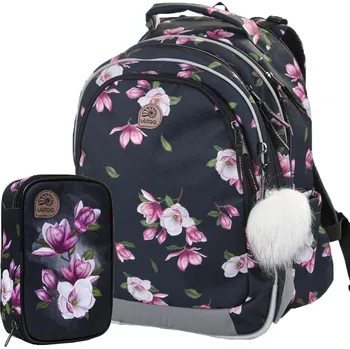 Set školních potřeb Ulitaa Batoh do školy Květiny – 2dílný set (česká výroba)