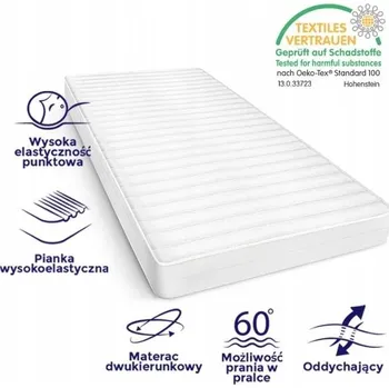 Matrace Pěnová Matrace 80 x 150 x 10 cm H2 , H3