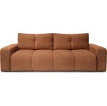 Rozkládací dvoumístná pohovka TRURO - cihlová