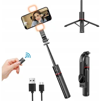 Stativ SELFIE TYČ STATIV 3v1 S BLUETOOTH OVLADAČEM PRO TELEFON