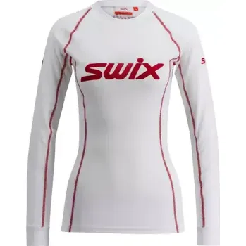 Swix RaceX Classic dámské triko dlouhý rukáv Bright White/Swix Red 10110-23-00036-L