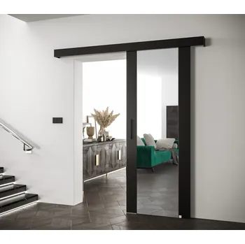 Interiérové dveře Posuvné dveře s černým úchytem SALOME 2 - 70 cm, černé / bílé