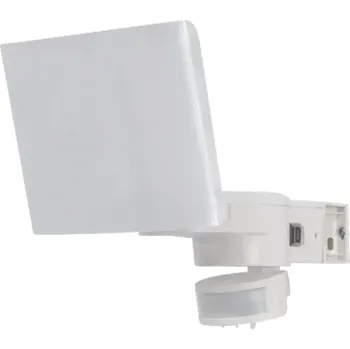 Ledshopik LED reflektor s pohybovým čidlem | 24W | IP65 | 230V | PIR | bílý | - DENNÍ BÍLÁ - 4000K