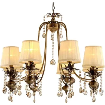 Závěsný osmiramenný lustr v klasickém stylu ADONIS - 8xE14, 40W, patina