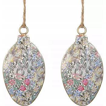 Velikonoční dekorace ZÁVĚSNÁ DEKORACE NA Velikonoce VAJÍČKA 2 ks kraslice kovová ozdoba dekorace