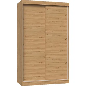 Šatní skříň Šatní skříň 120 cm s posuvnými dveřmi RANNO 1 - dub artisan