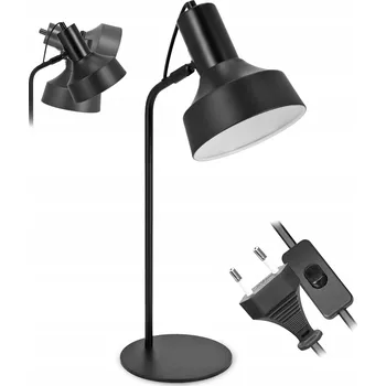 Lampička LED lampička na stůl pro čtení E27 Stolní nastavitelná Noční lampa s vypínačem