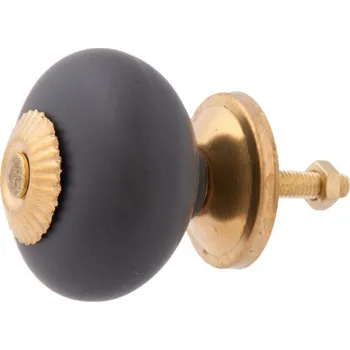 Nábytkové kování Nábytková úchytka ANTRACIT keramická