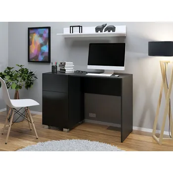 Psací stůl Psací stůl CHEMUNG - černý / lesklý černý