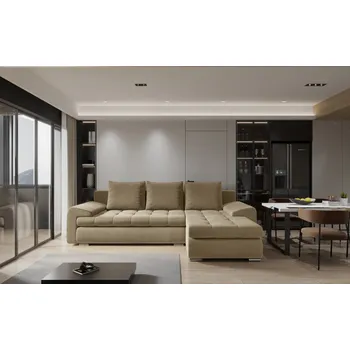 Sedací souprava Rozkládací sedací souprava BIBIANA 1 - hořčicová, pravý roh