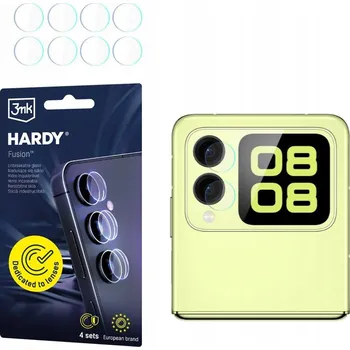 Pouzdro na mobilní telefon 4x Hybridní Sklo na objektiv fotoaparátu Huawei Nova Flip (přední) 3mk Hardy Fusion Lens