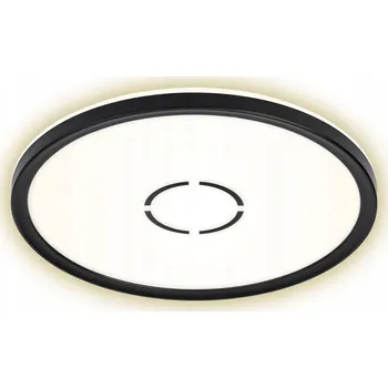 BRILONER Tenké LED svítidlo panel, průměr 29,3 cm, 2400 lm, 18 W, černé BRI 339