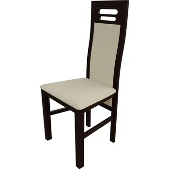 Jídelní židle Židle do jídelny MOVILE 40 - ořech / béžová ekokůže