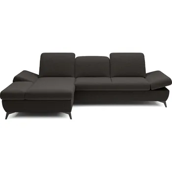 Sedací souprava Rohová rozkládací sedací souprava BROCKVILE - antracitová, levý roh